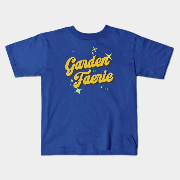 Garden Fairy ( in gold ) Kids T-Shirt by Eugene and Jonnie Tee's